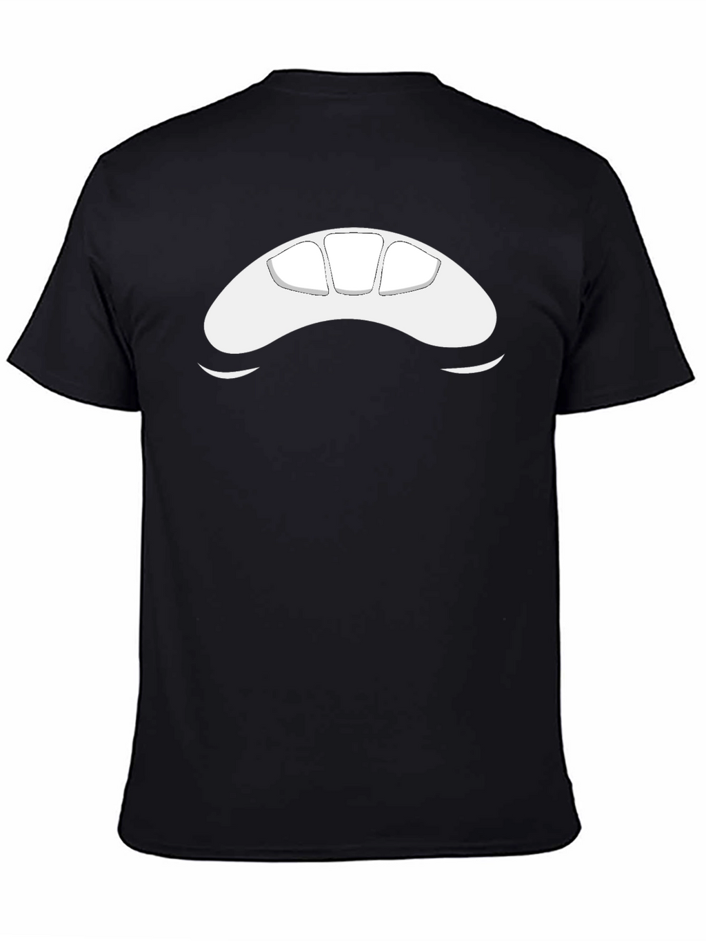 Abstract Face Black T-Shirt