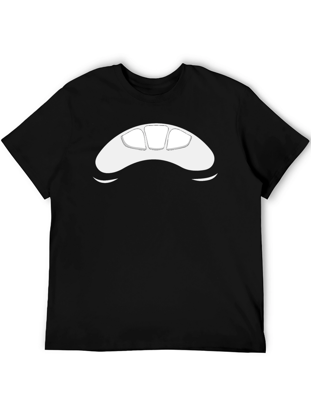 Abstract Face Black T-Shirt