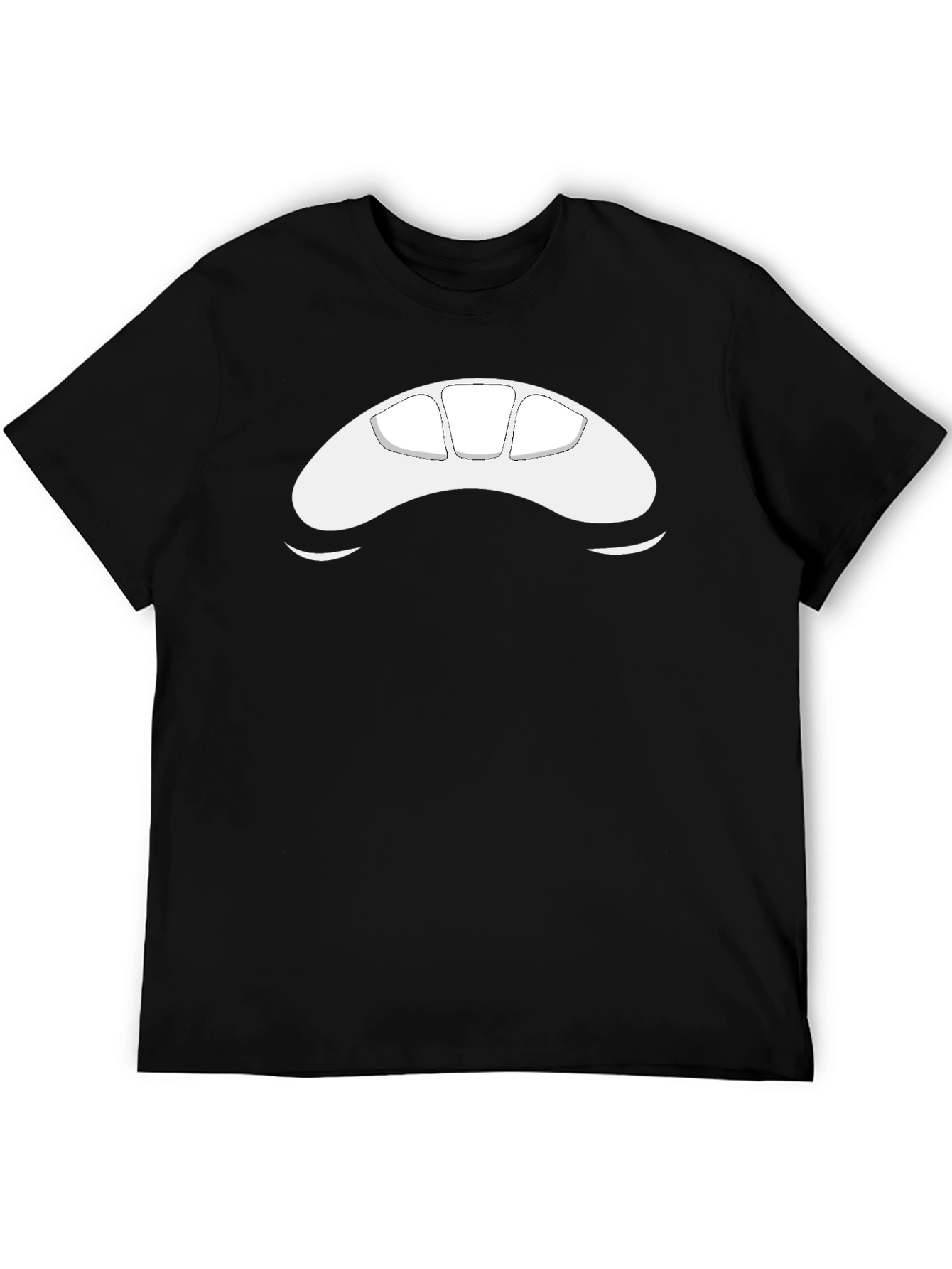 Abstract Face Black T-Shirt