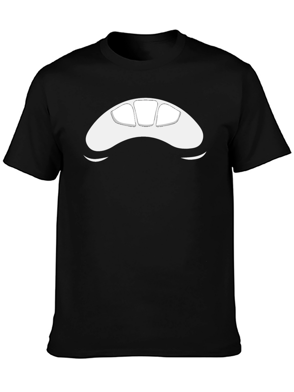 Abstract Face Black T-Shirt