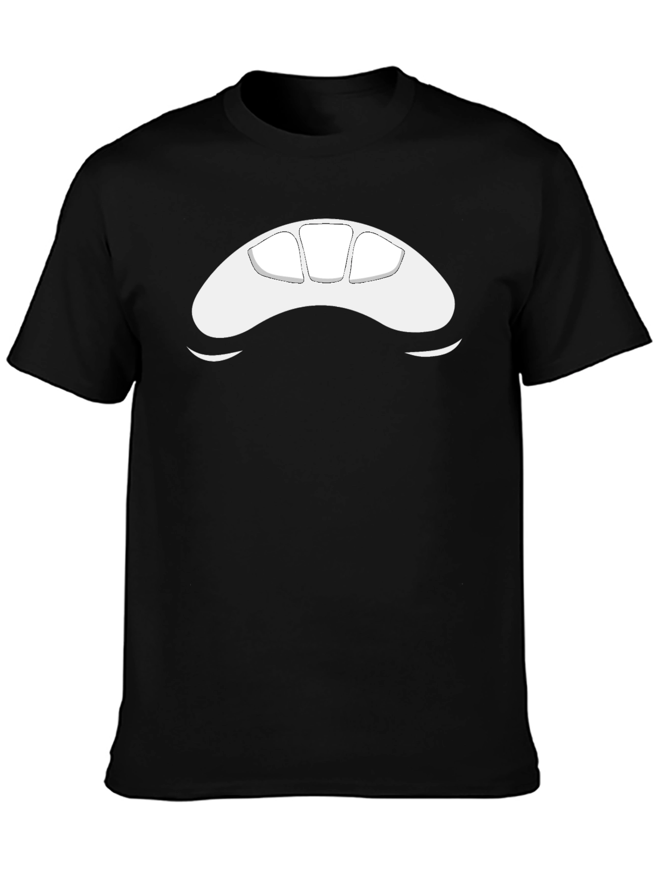 Abstract Face Black T-Shirt
