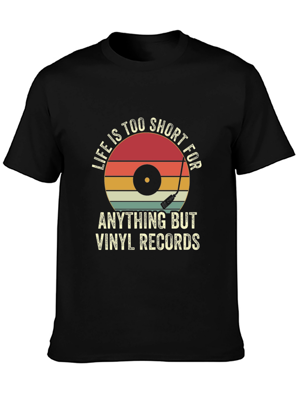 Vinyl Records Graphic T-Shirt