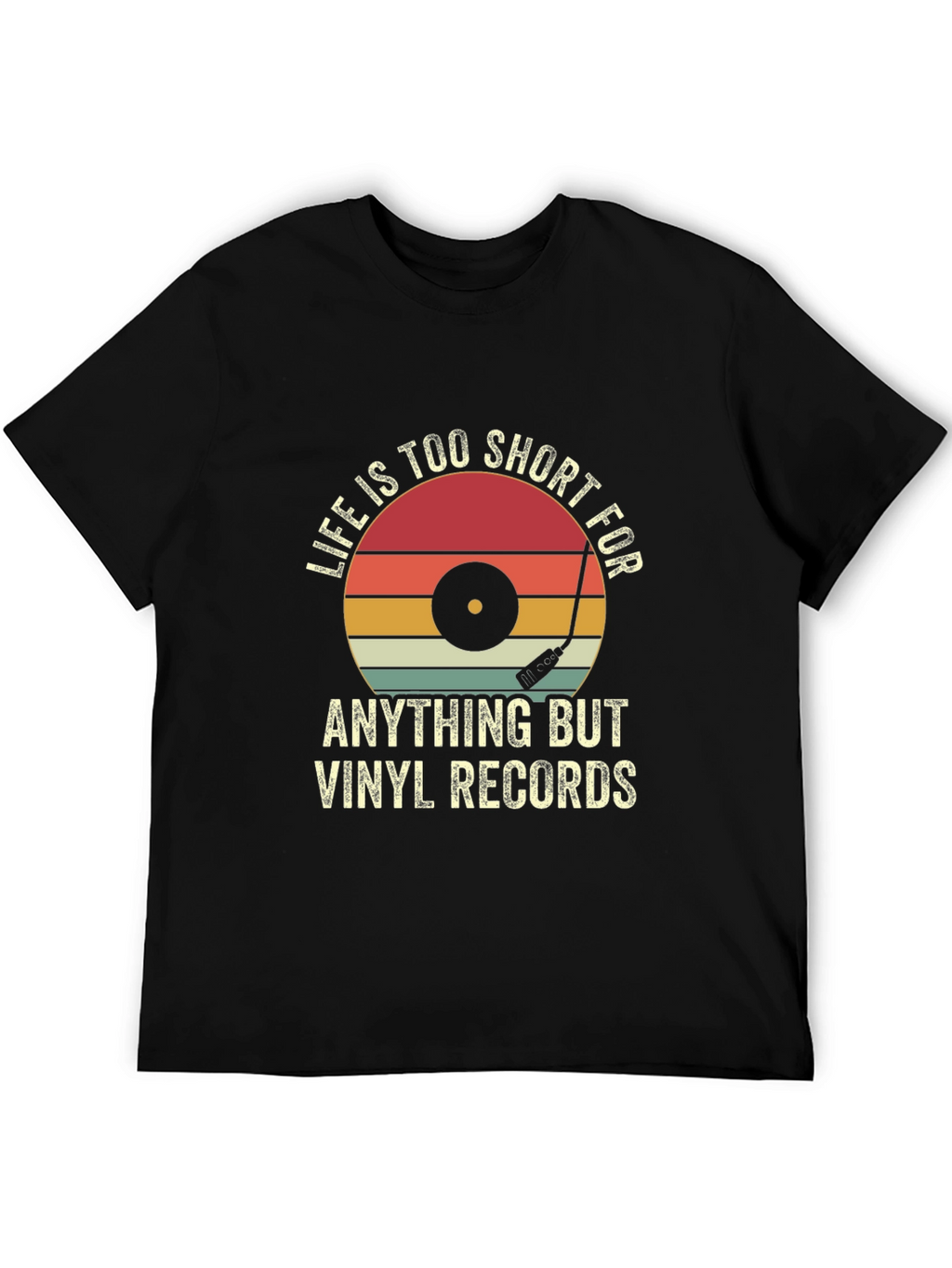 Vinyl Records Graphic T-Shirt