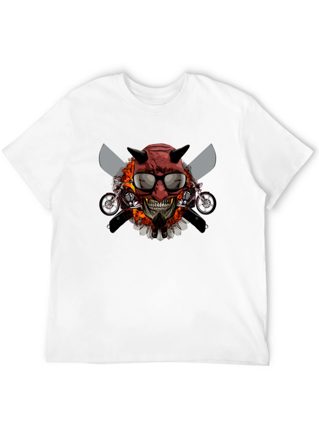 Devil Skull Motorcycle T-Shirt