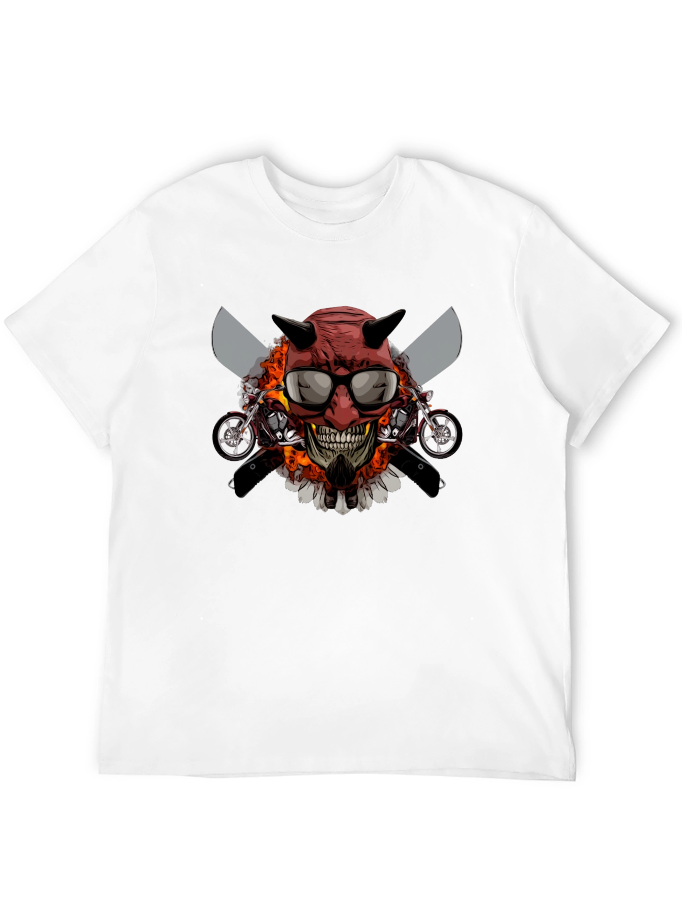Devil Skull Motorcycle T-Shirt