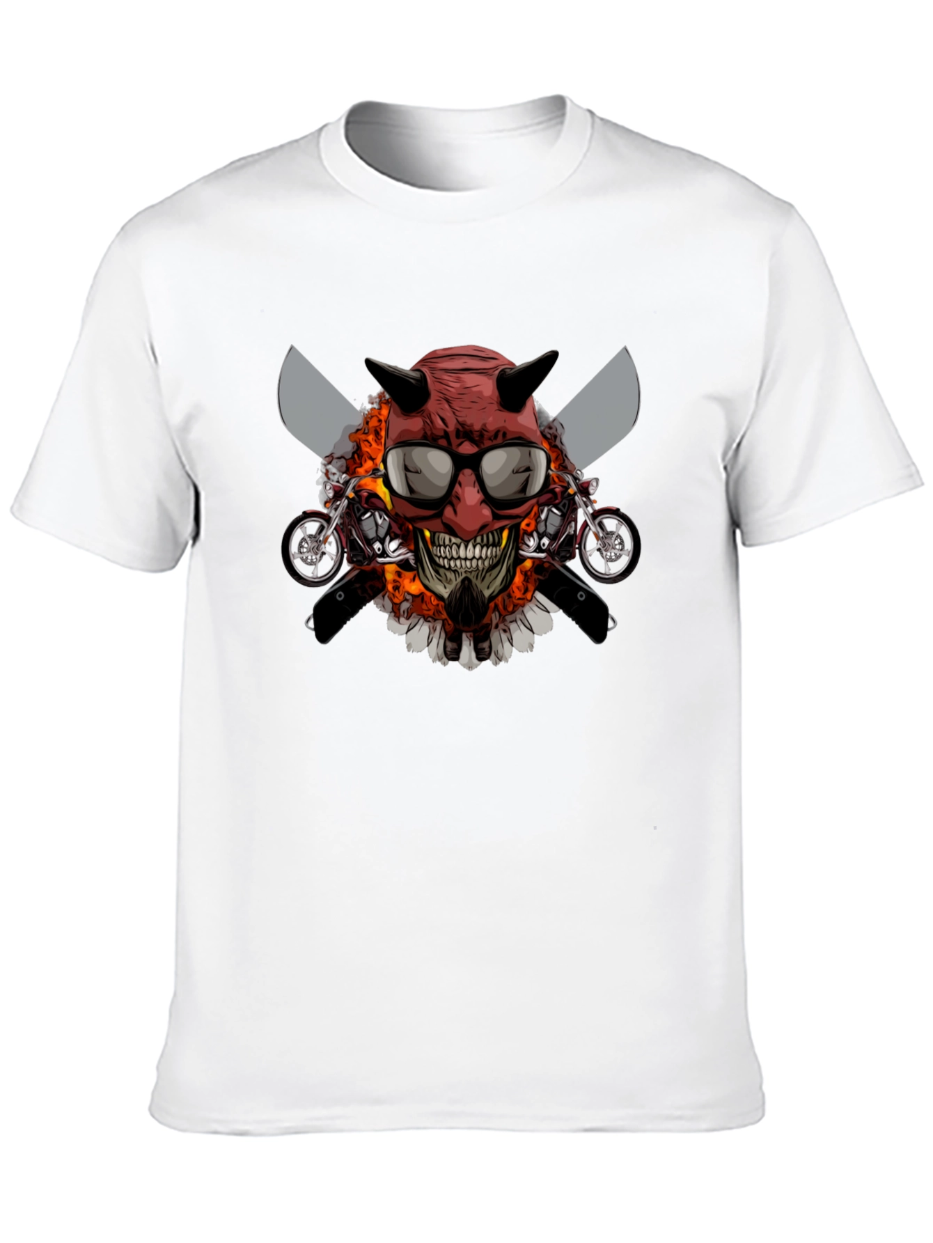 Devil Skull Motorcycle T-Shirt