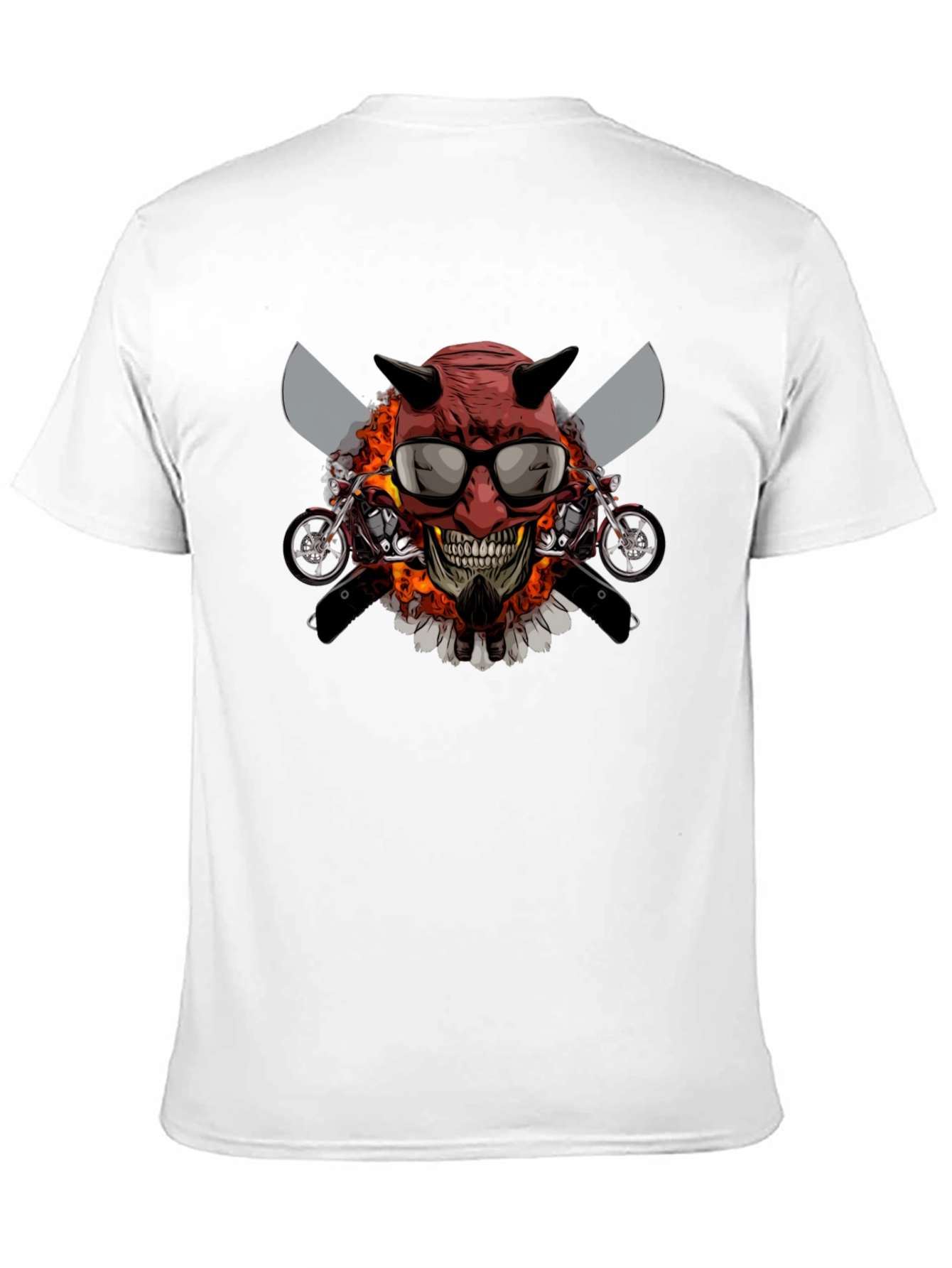 Devil Skull Motorcycle T-Shirt
