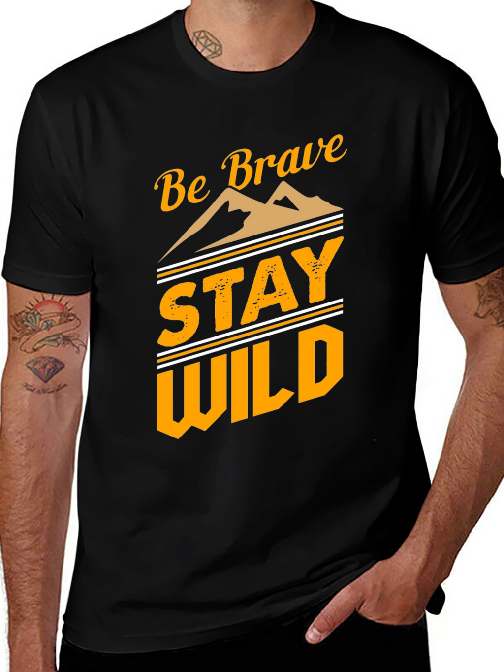 Be Brave Stay Wild Graphic Tee