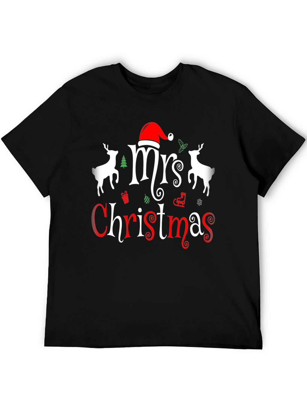 Mrs. Christmas Graphic Tee - Holiday Festive Shirt