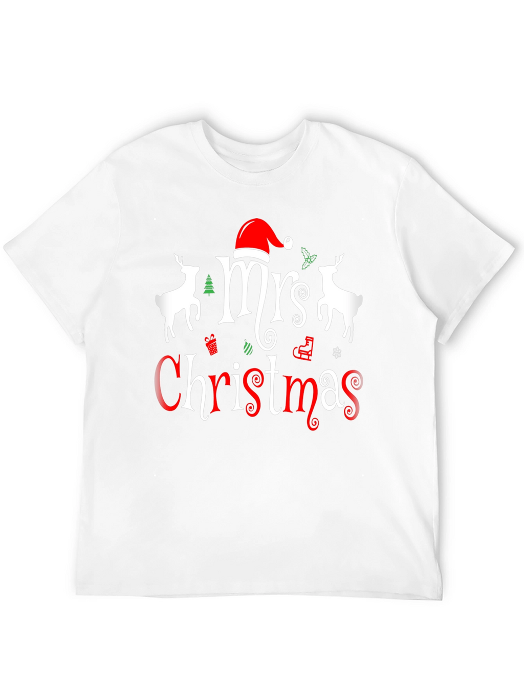 Mrs. Christmas Graphic Tee - Holiday Festive Shirt
