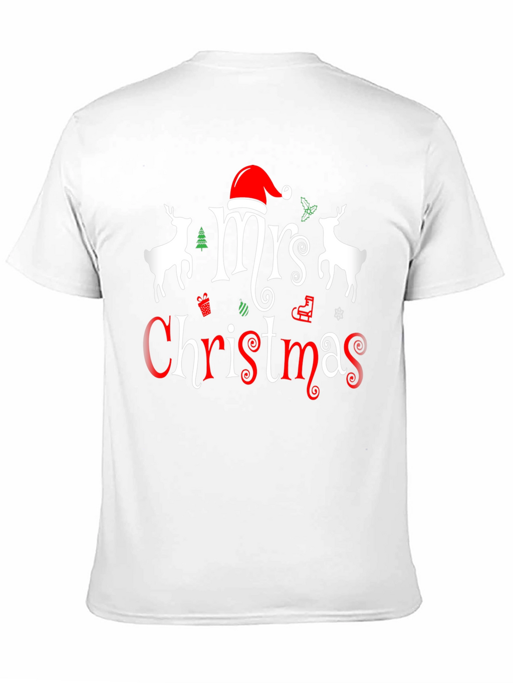 Mrs. Christmas Graphic Tee - Holiday Festive Shirt