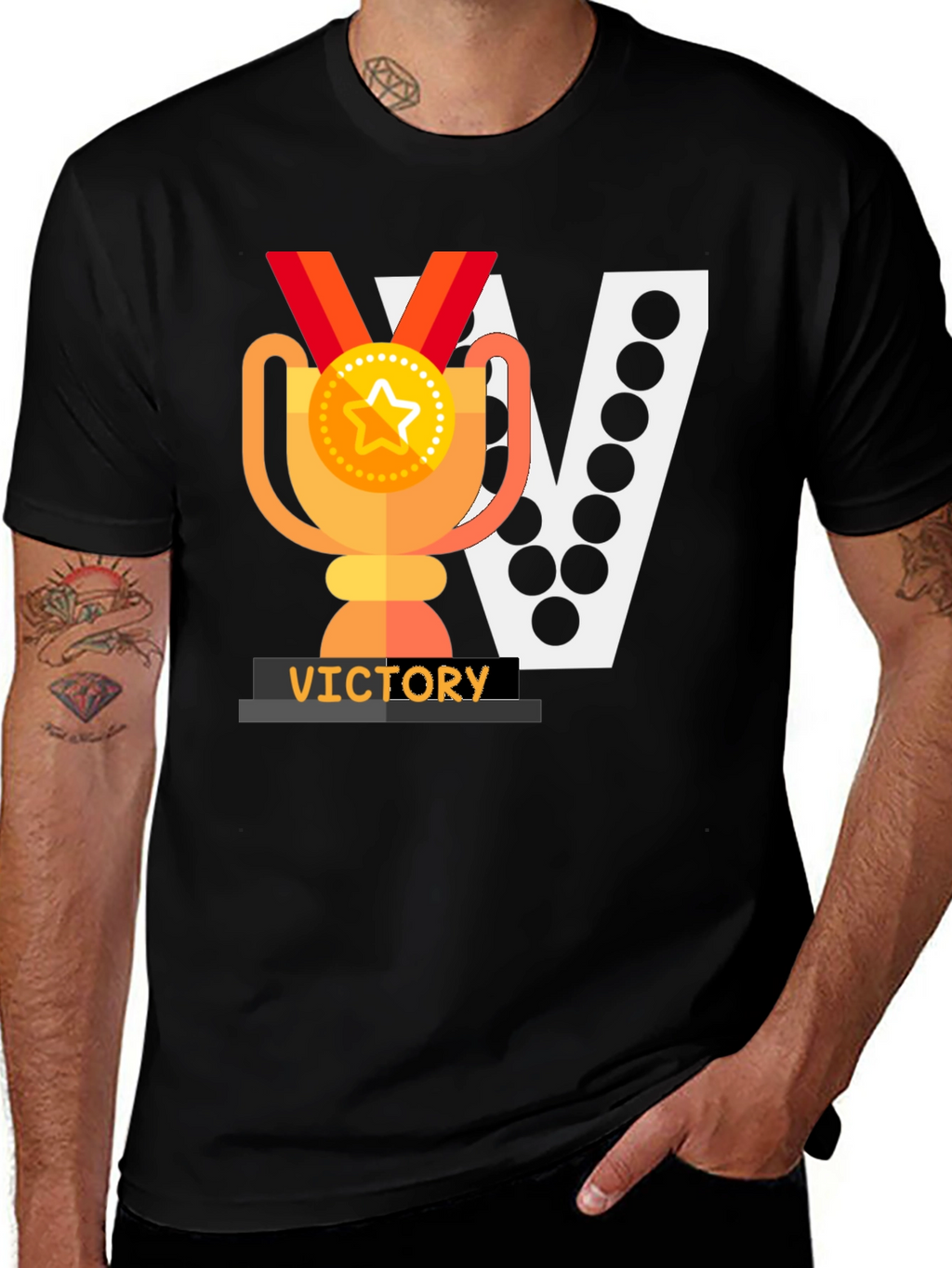Victory T-Shirt - Graphic Print