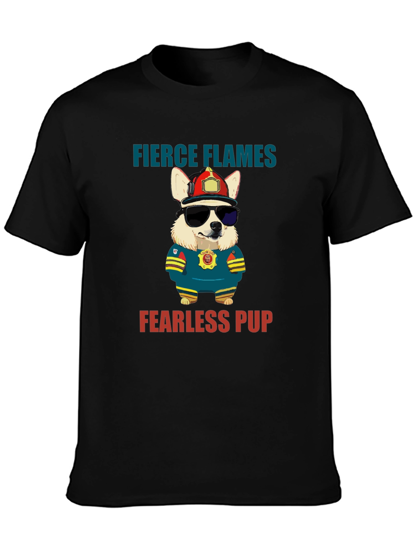 Fierce Flames Fearless Pup T-Shirt