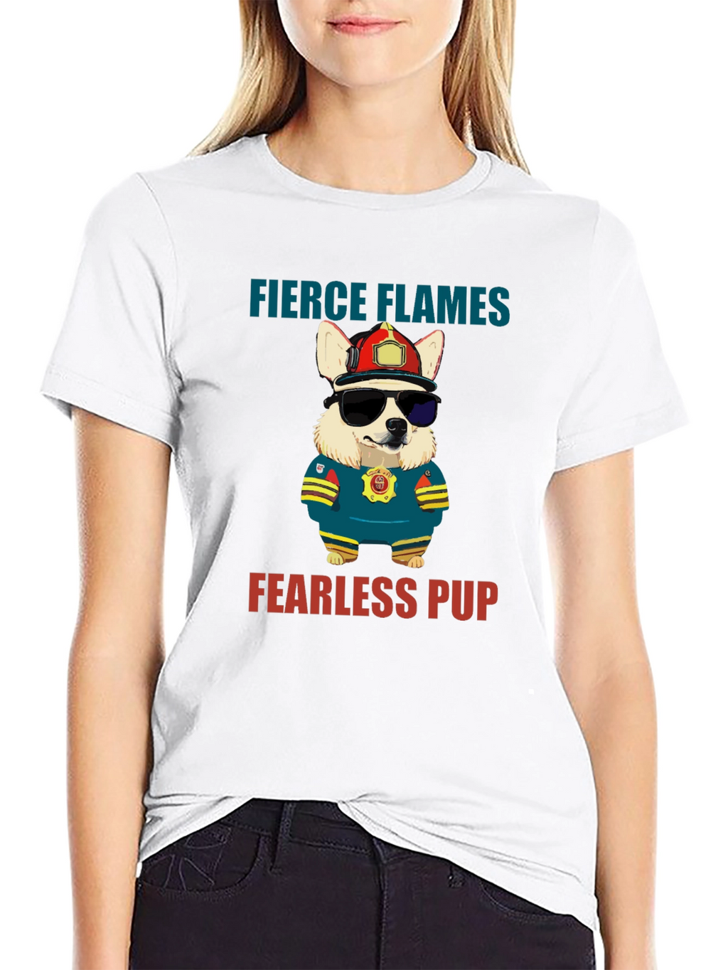 Fierce Flames Fearless Pup T-Shirt