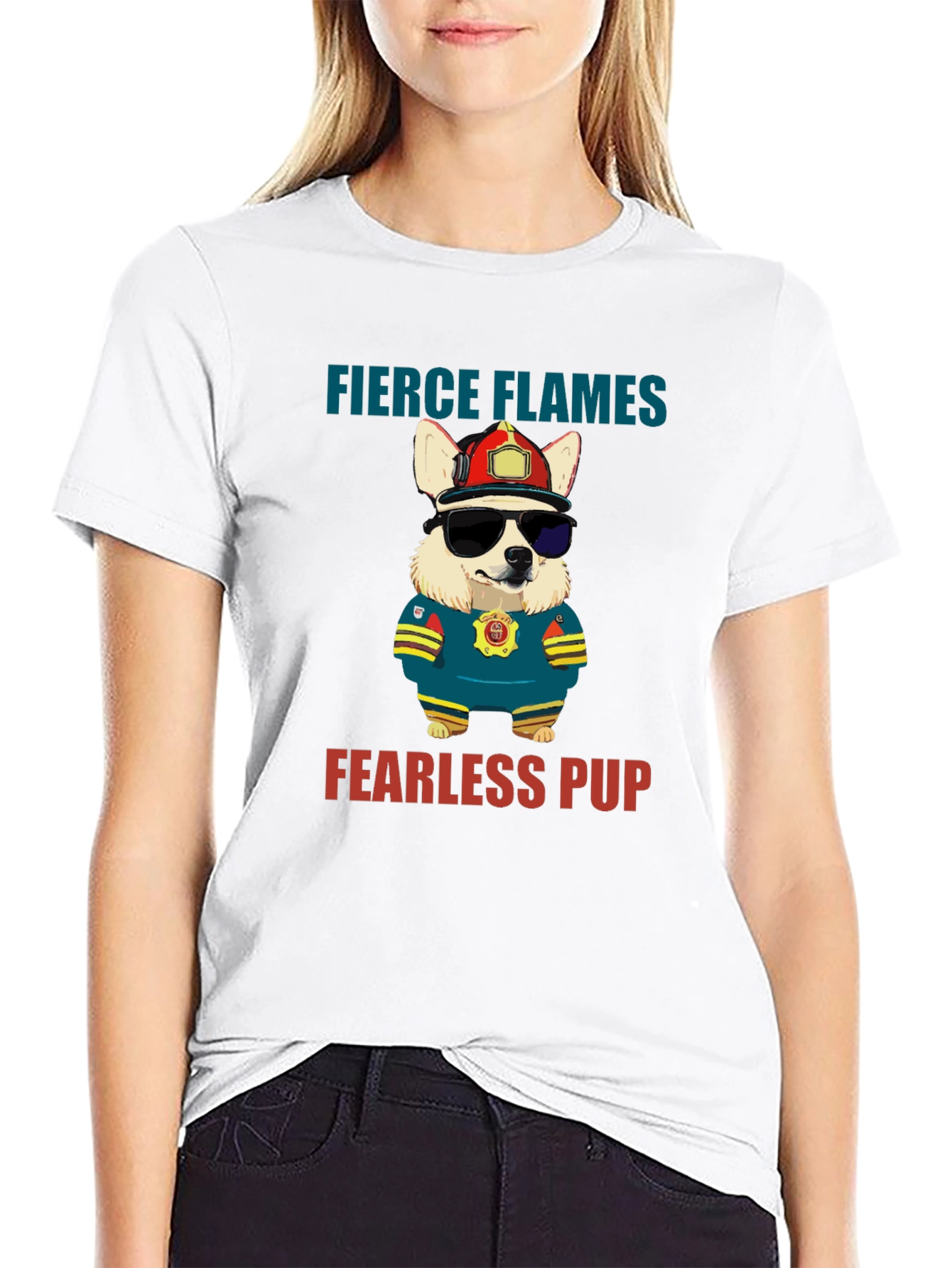 Fierce Flames Fearless Pup T-Shirt
