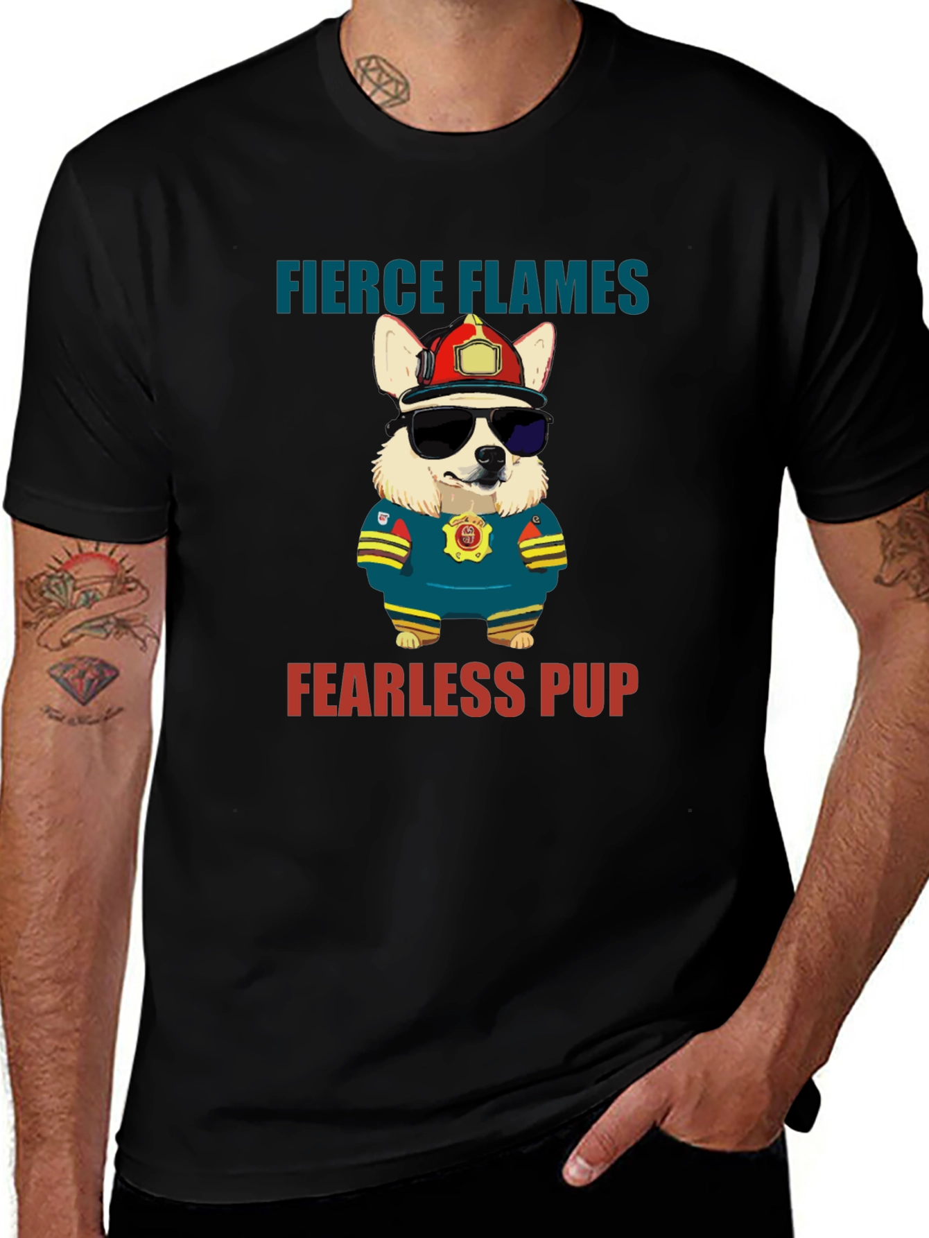 Fierce Flames Fearless Pup T-Shirt