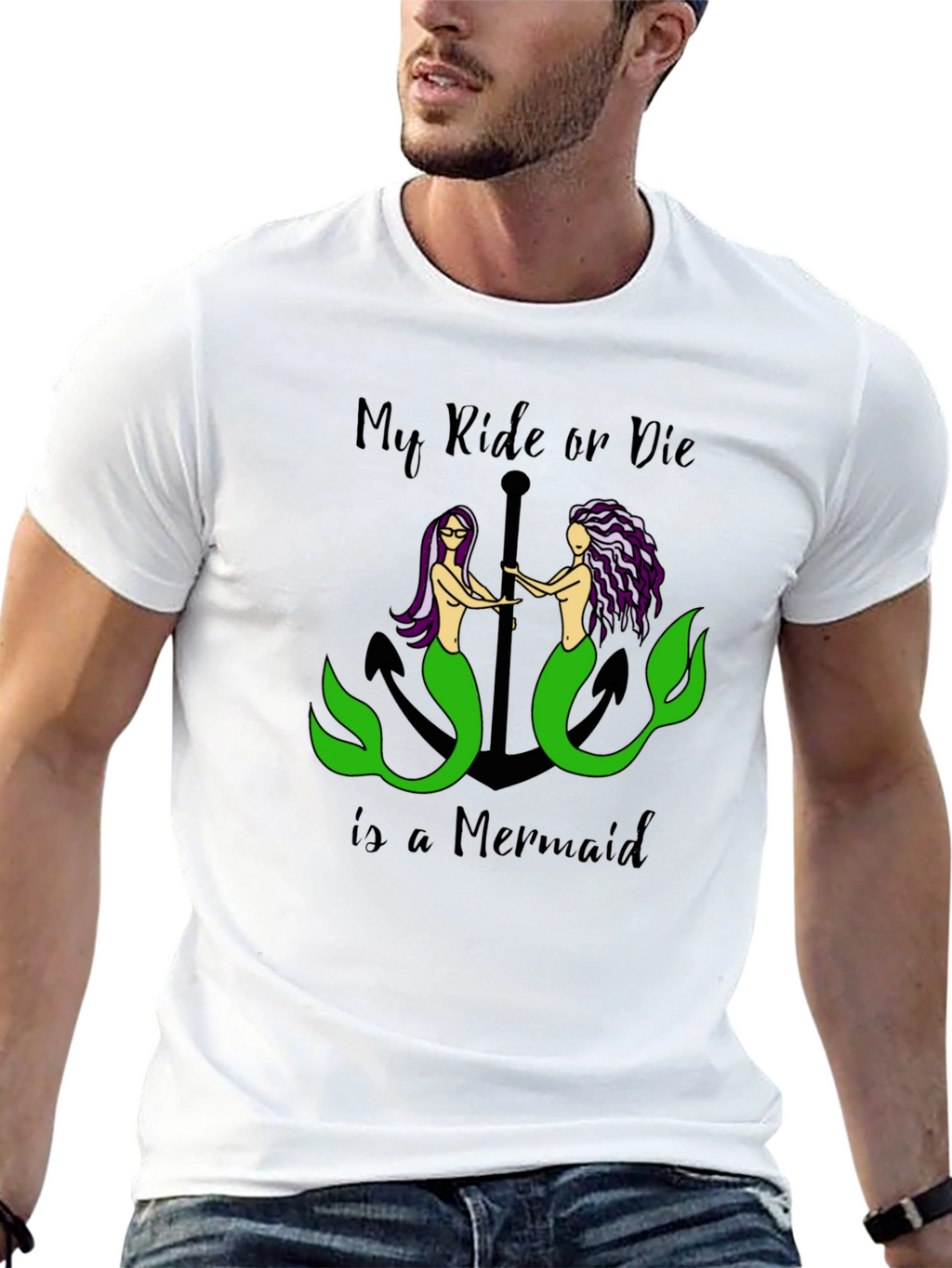 Ride or Die Mermaid Graphic Tee