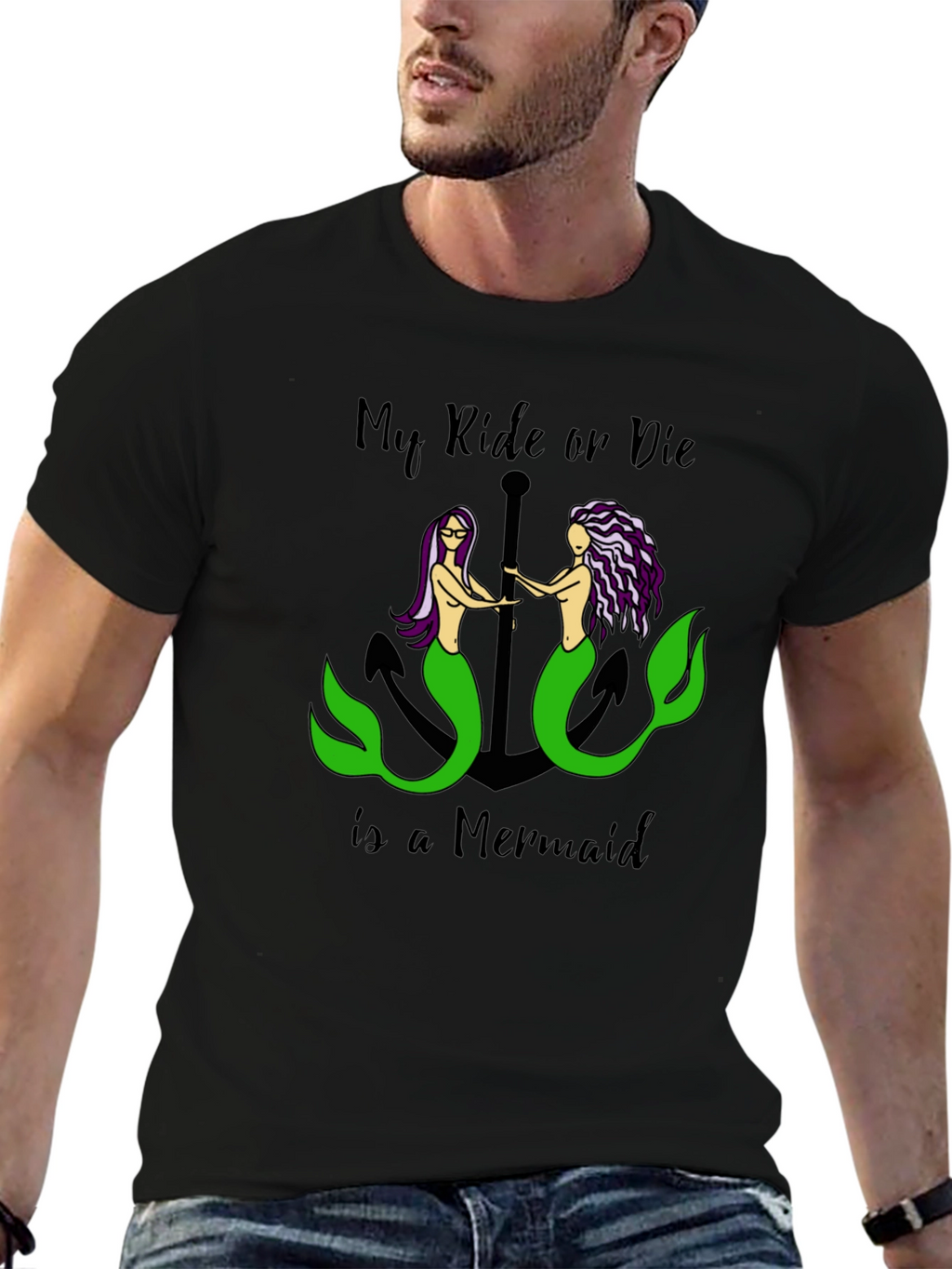 Ride or Die Mermaid Graphic Tee