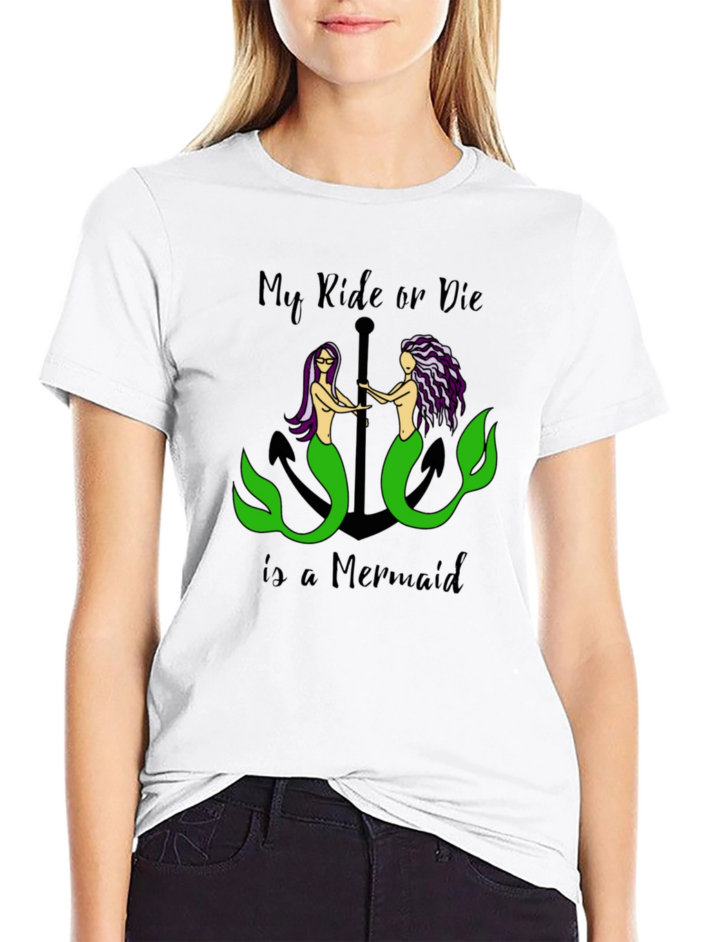Ride or Die Mermaid Graphic Tee