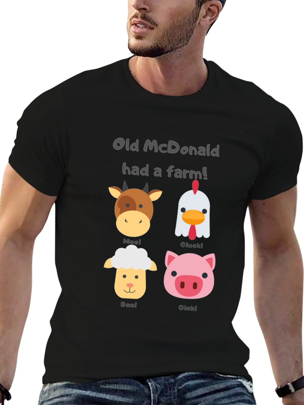 Old McDonald Farm Animal T-Shirt