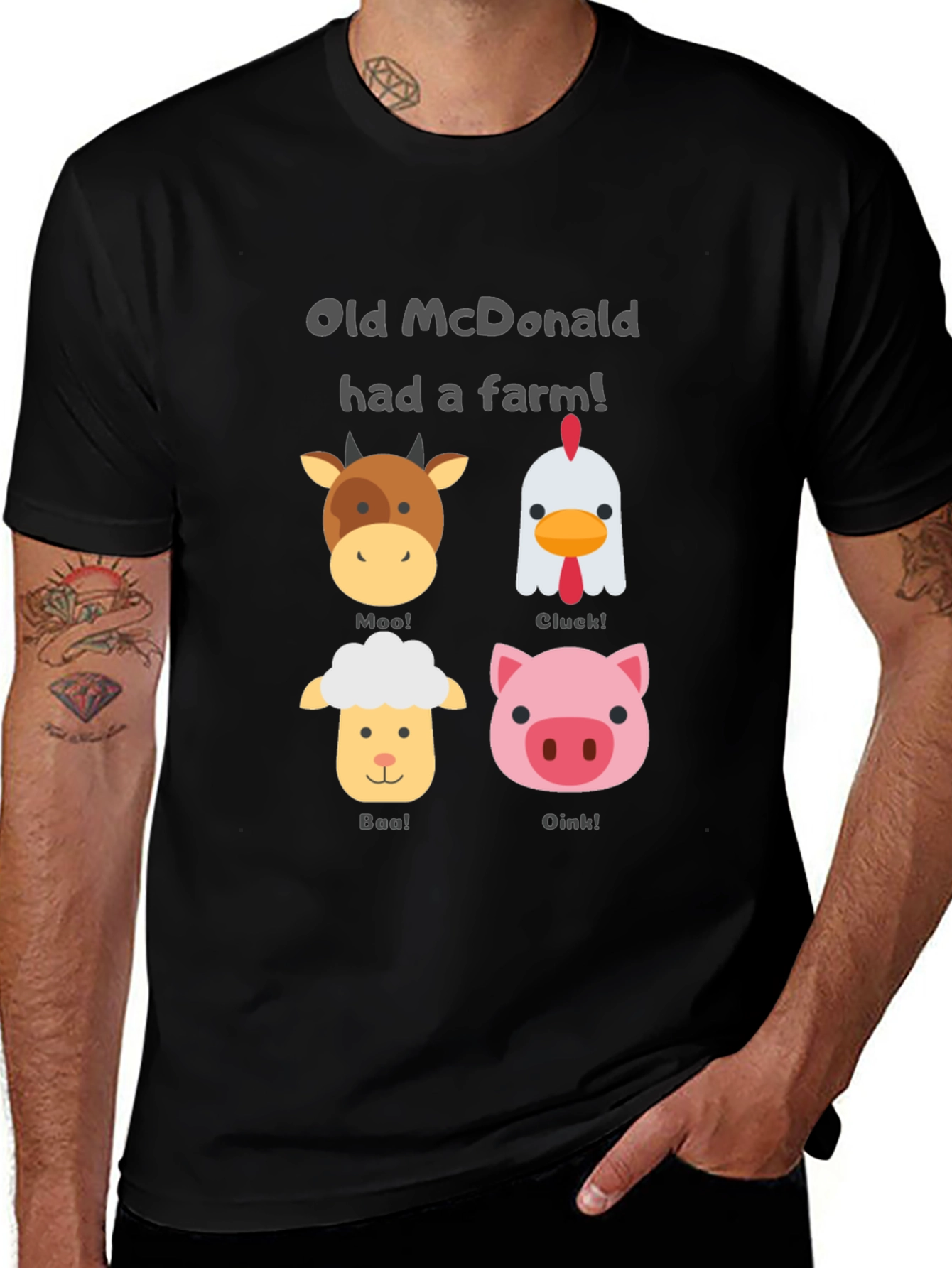 Old McDonald Farm Animal T-Shirt