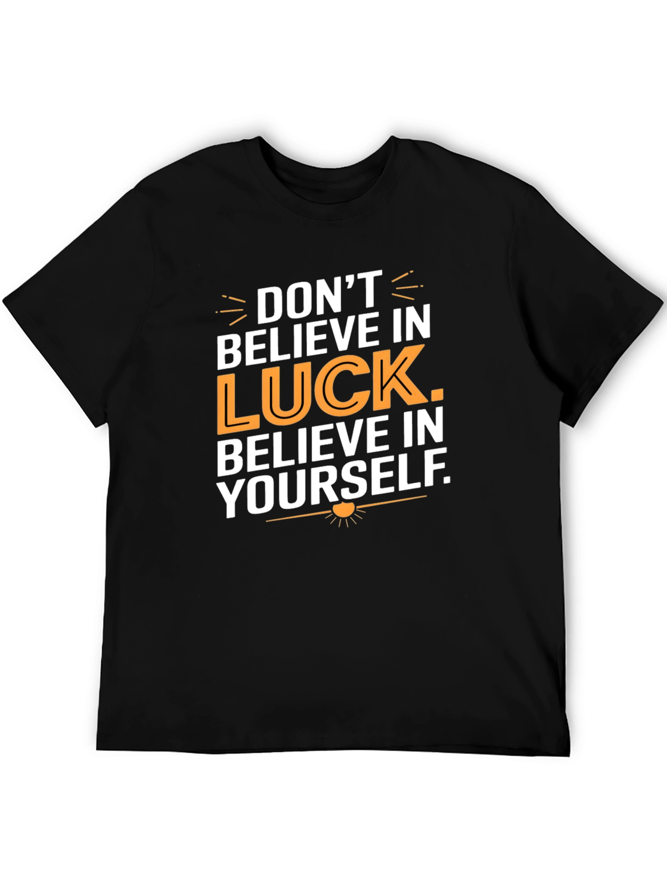 Believe In Yourself Graphic Tee - Motivational Black T-Shirt