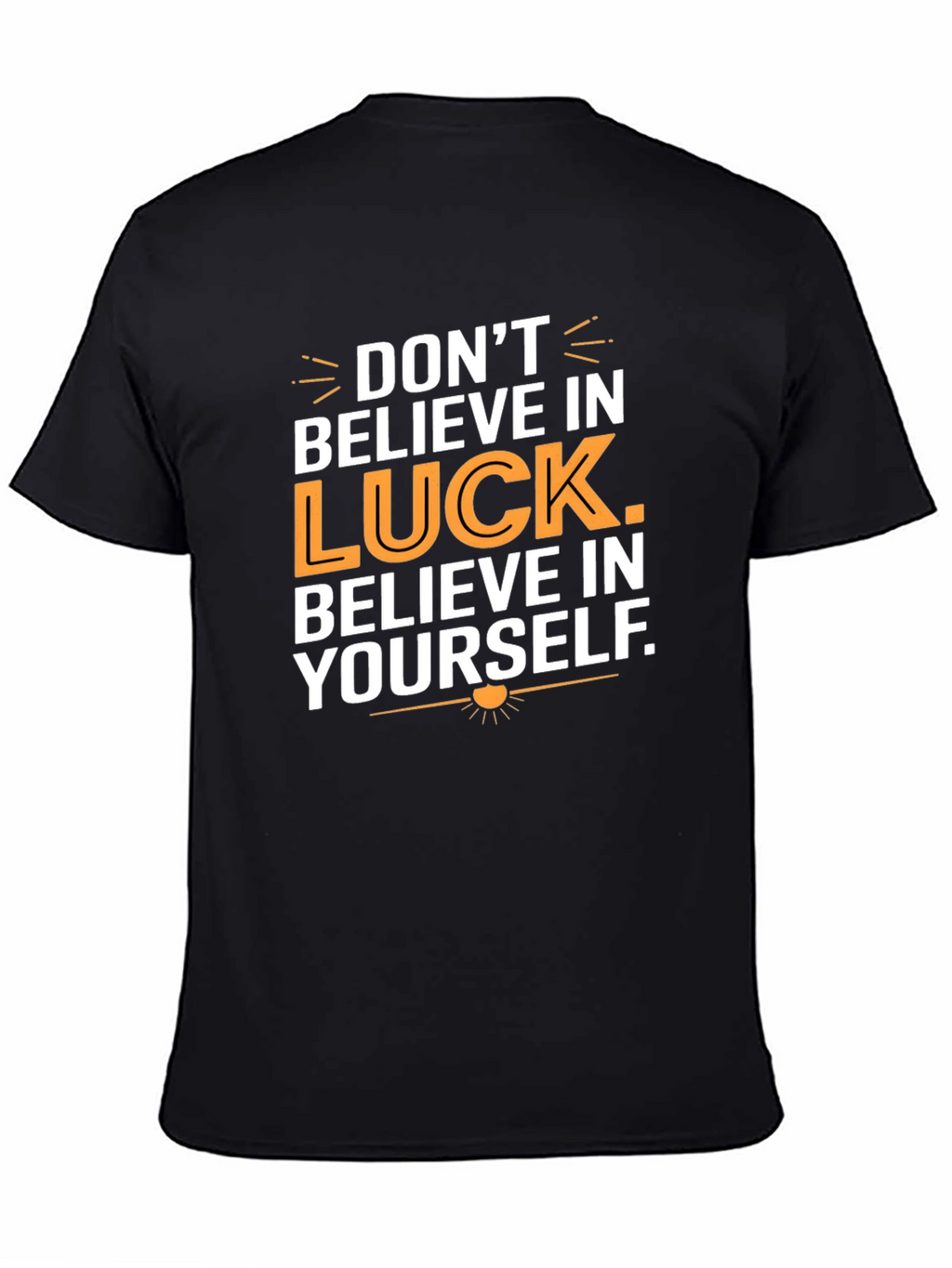 Believe In Yourself Graphic Tee - Motivational Black T-Shirt