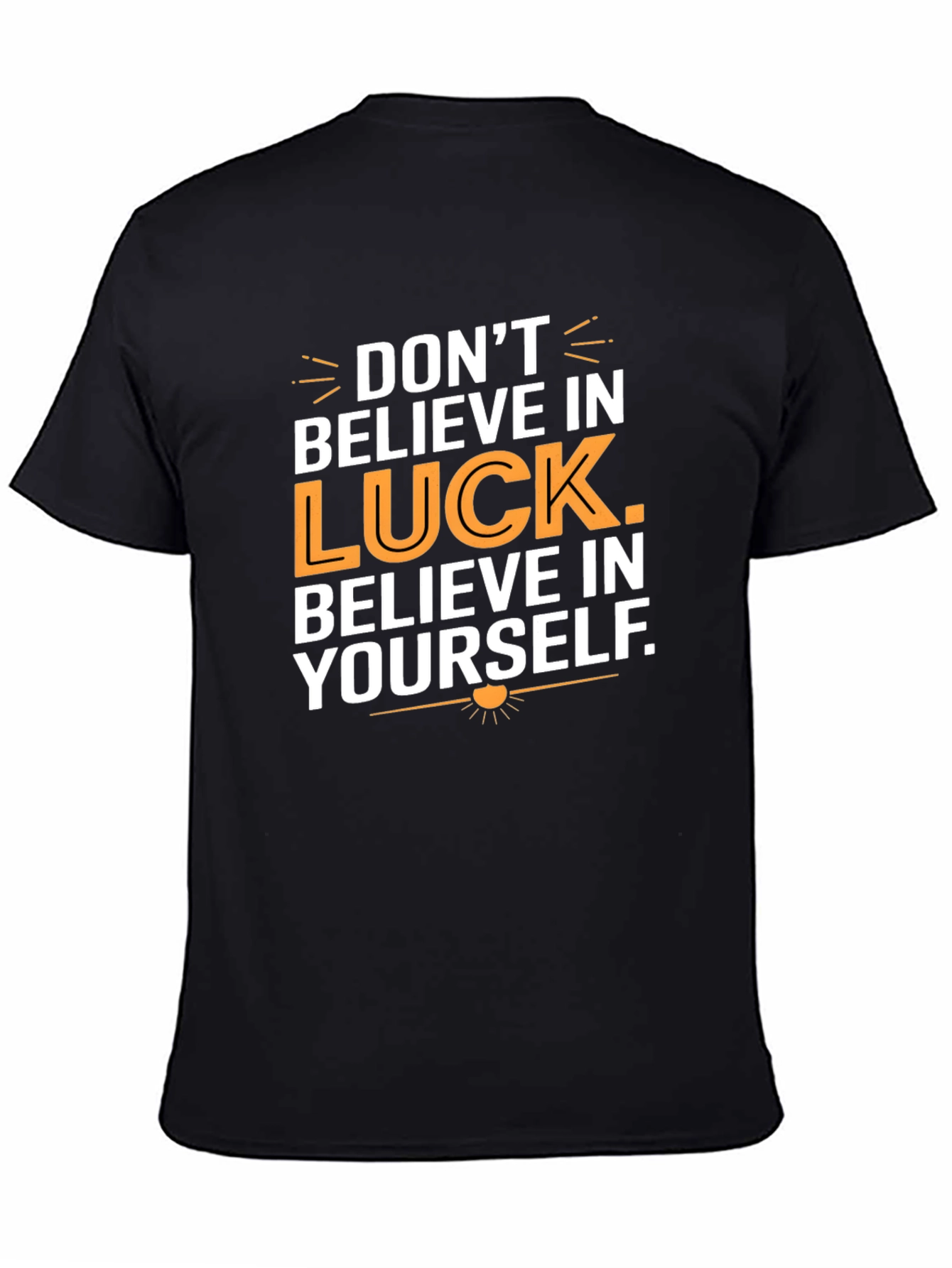 Believe In Yourself Graphic Tee - Motivational Black T-Shirt