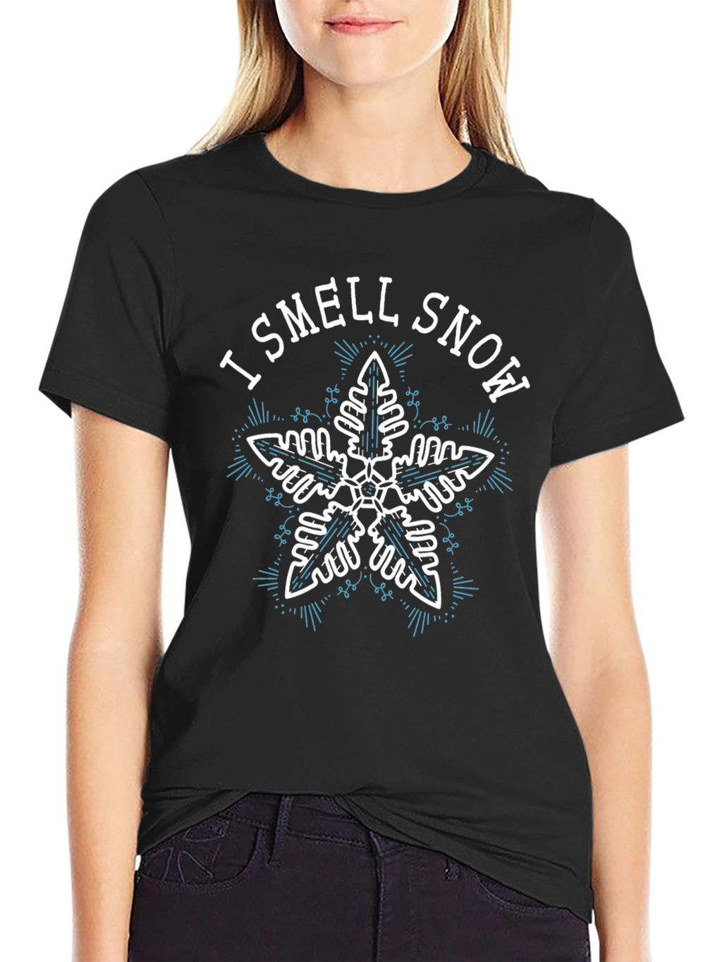 I Smell Snow Graphic Tee - Holiday Season Shirt