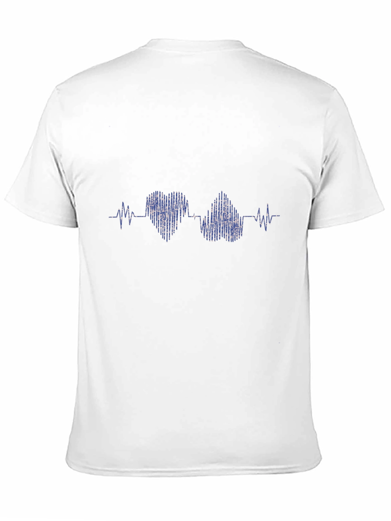 Heartbeat Design Black T-Shirt