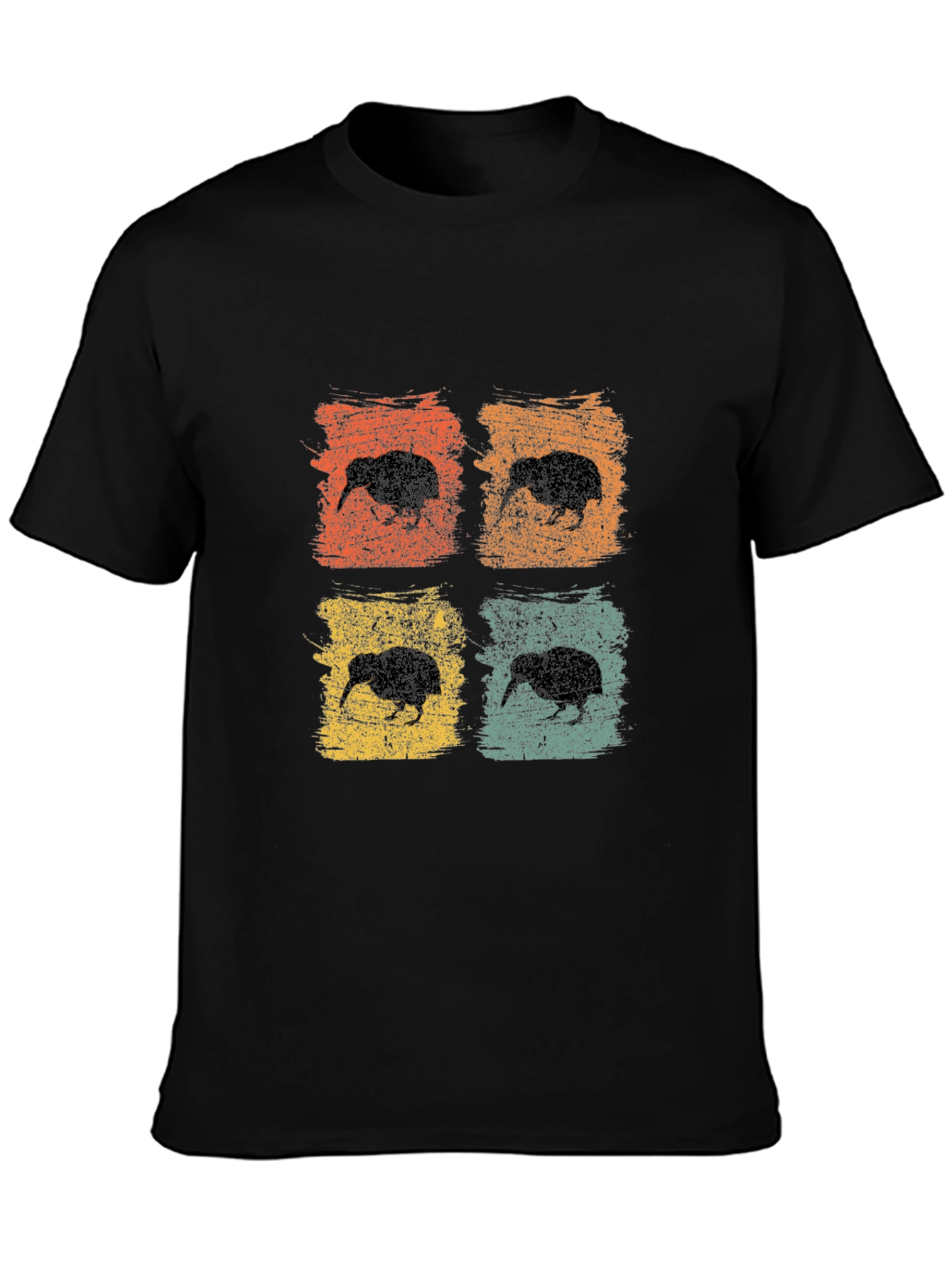 Retro Kiwi Bird Graphic Tee - Trendy Nature Lover Shirt