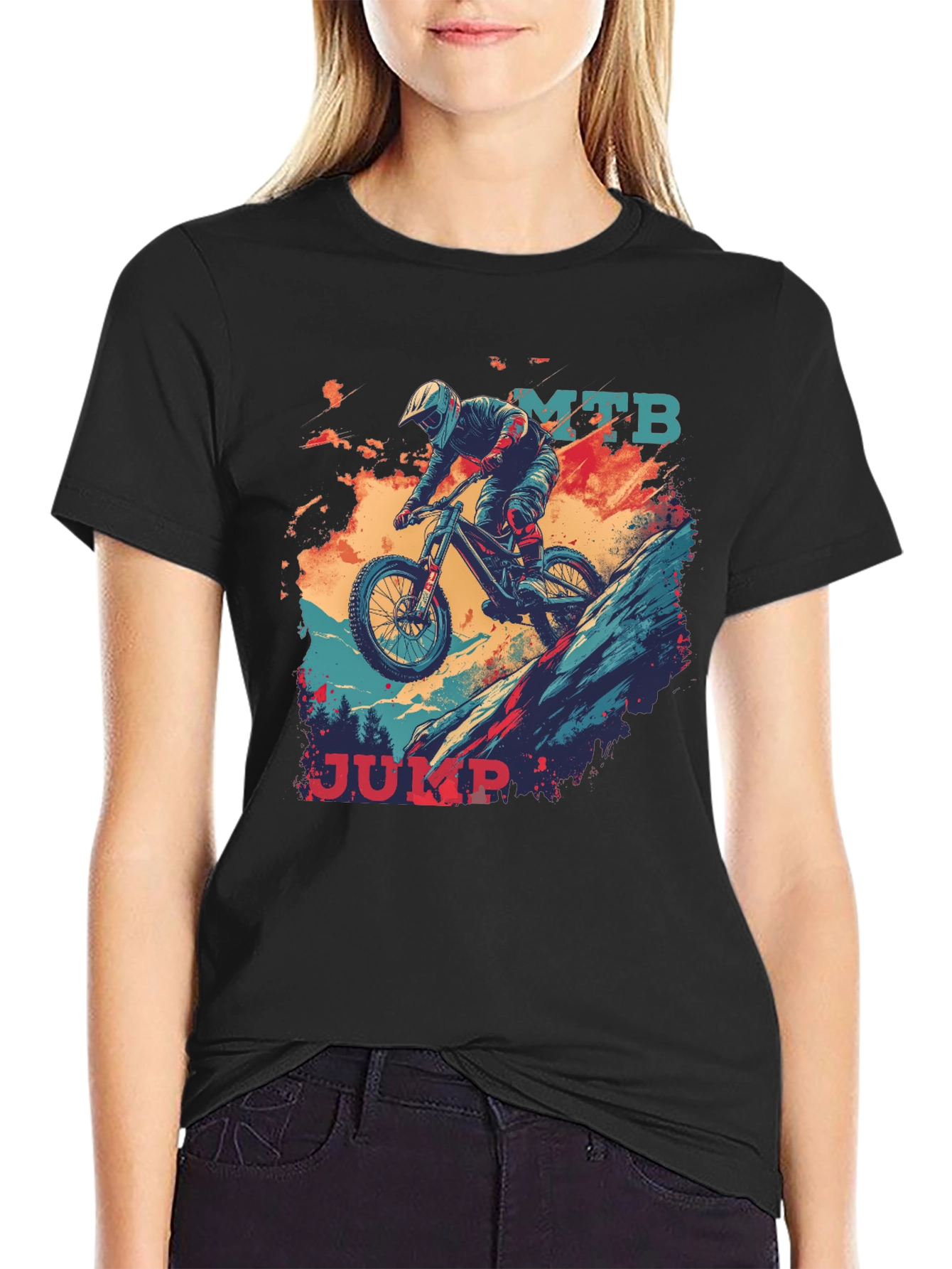MTB Jump Graphic Tee - Black