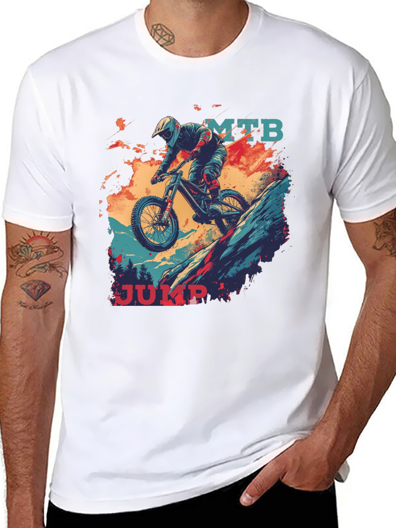 MTB Jump Graphic Tee - Black