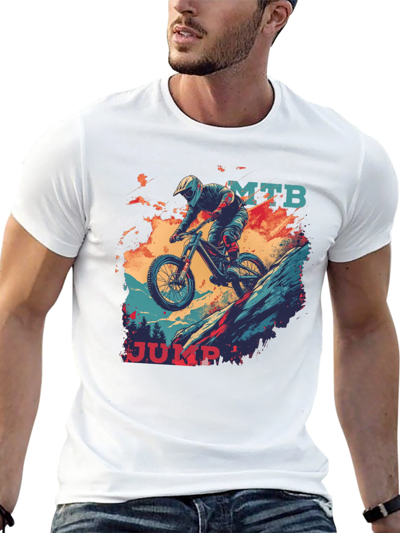 MTB Jump Graphic Tee - Black