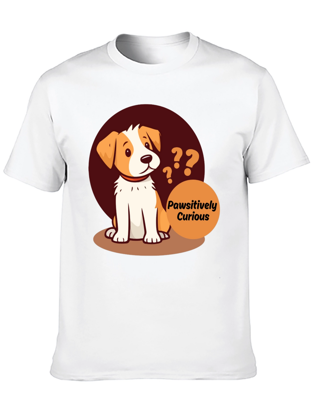 Pawsitively Curious Dog Graphic Tee