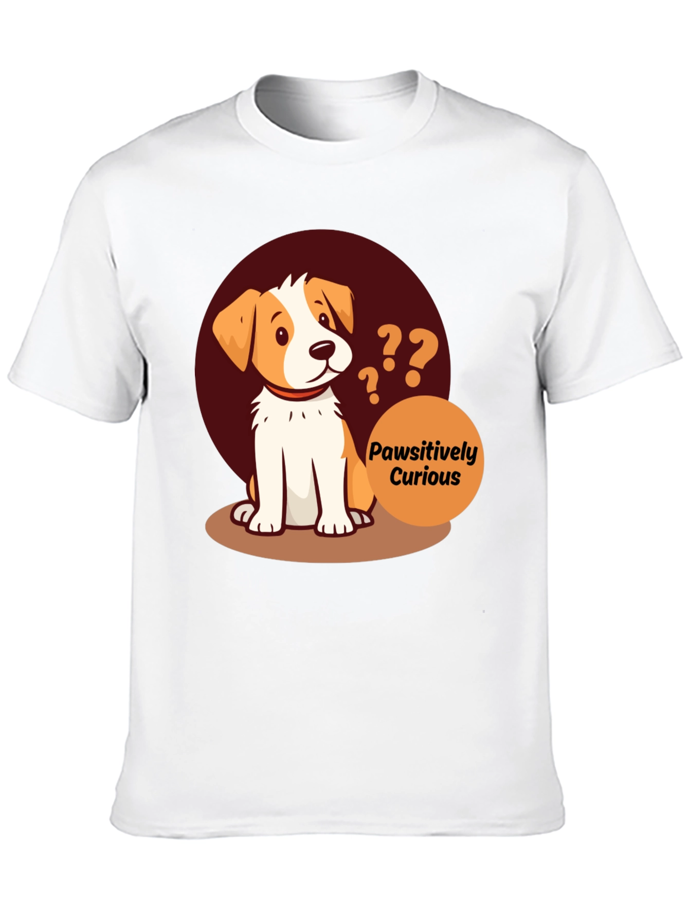 Pawsitively Curious Dog Graphic Tee