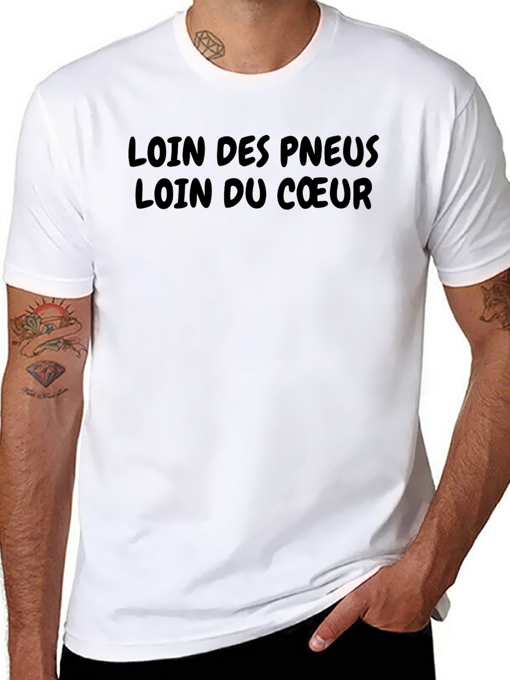 Loin des Pneus T-Shirt - Black