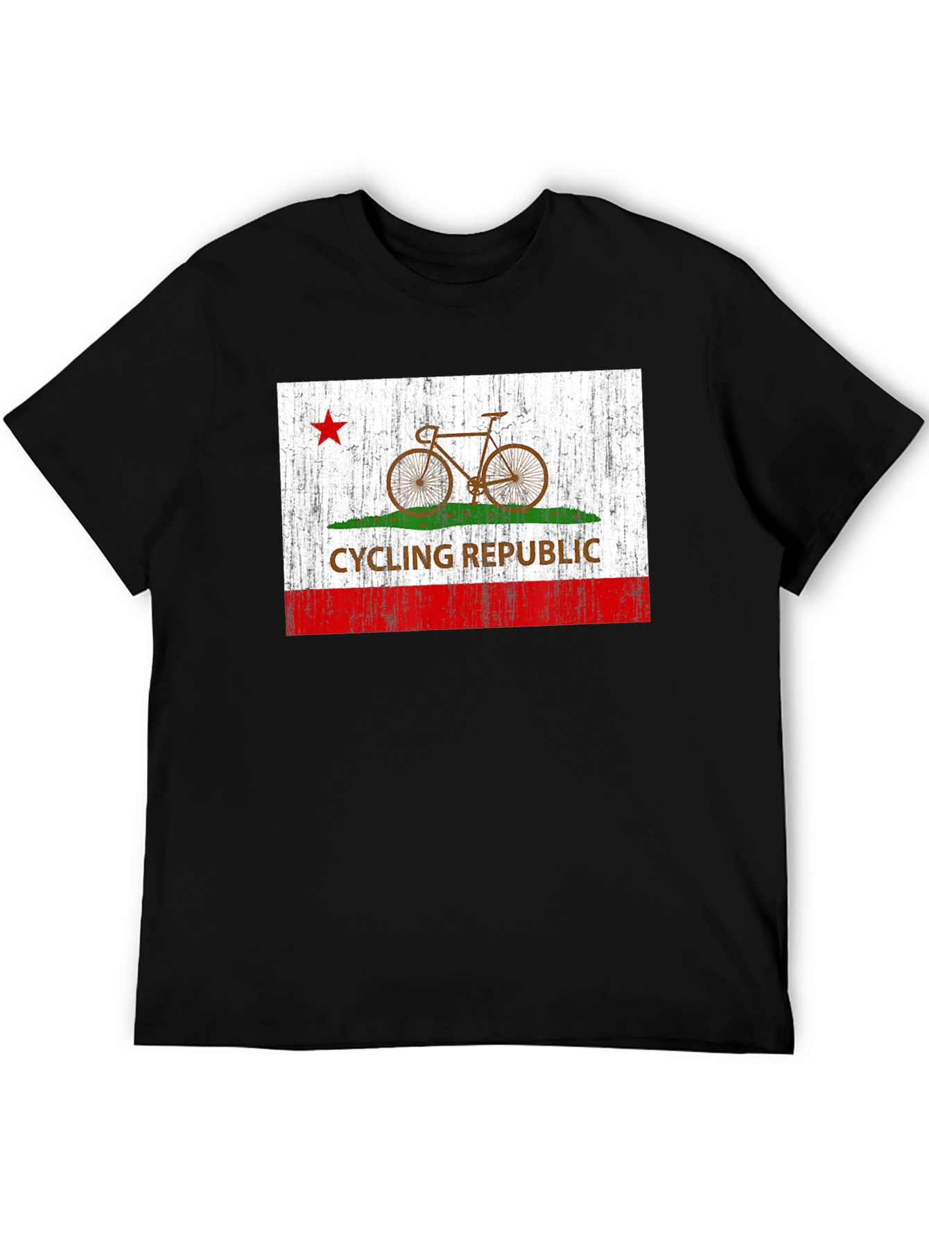 Cycling Republic Graphic Tee - Black Cotton T-Shirt