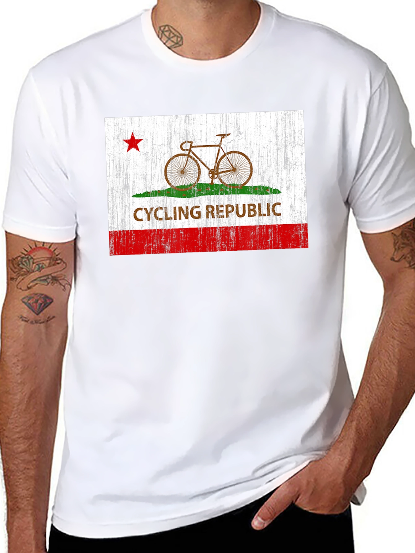 Cycling Republic Graphic Tee - Black Cotton T-Shirt