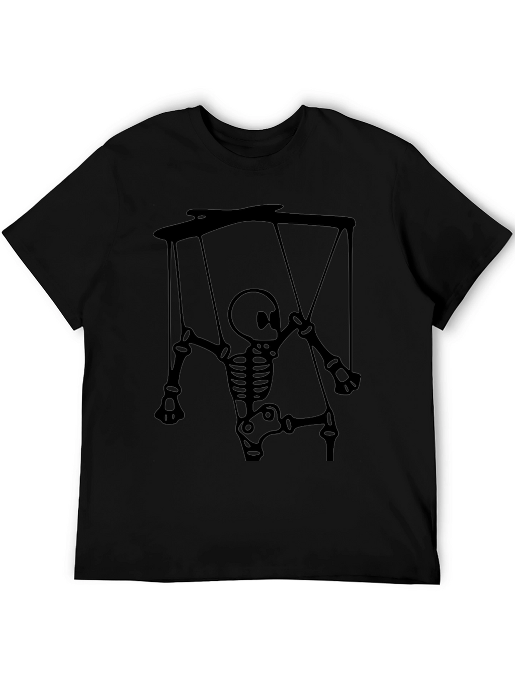Skeleton Puppet Graphic Tee - Unique Halloween Shirt