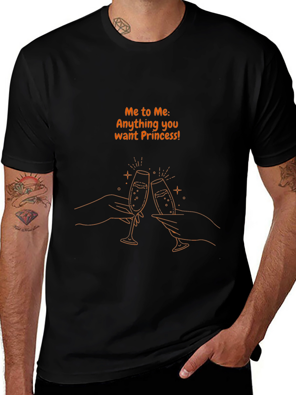 Princess Toast Black T-Shirt