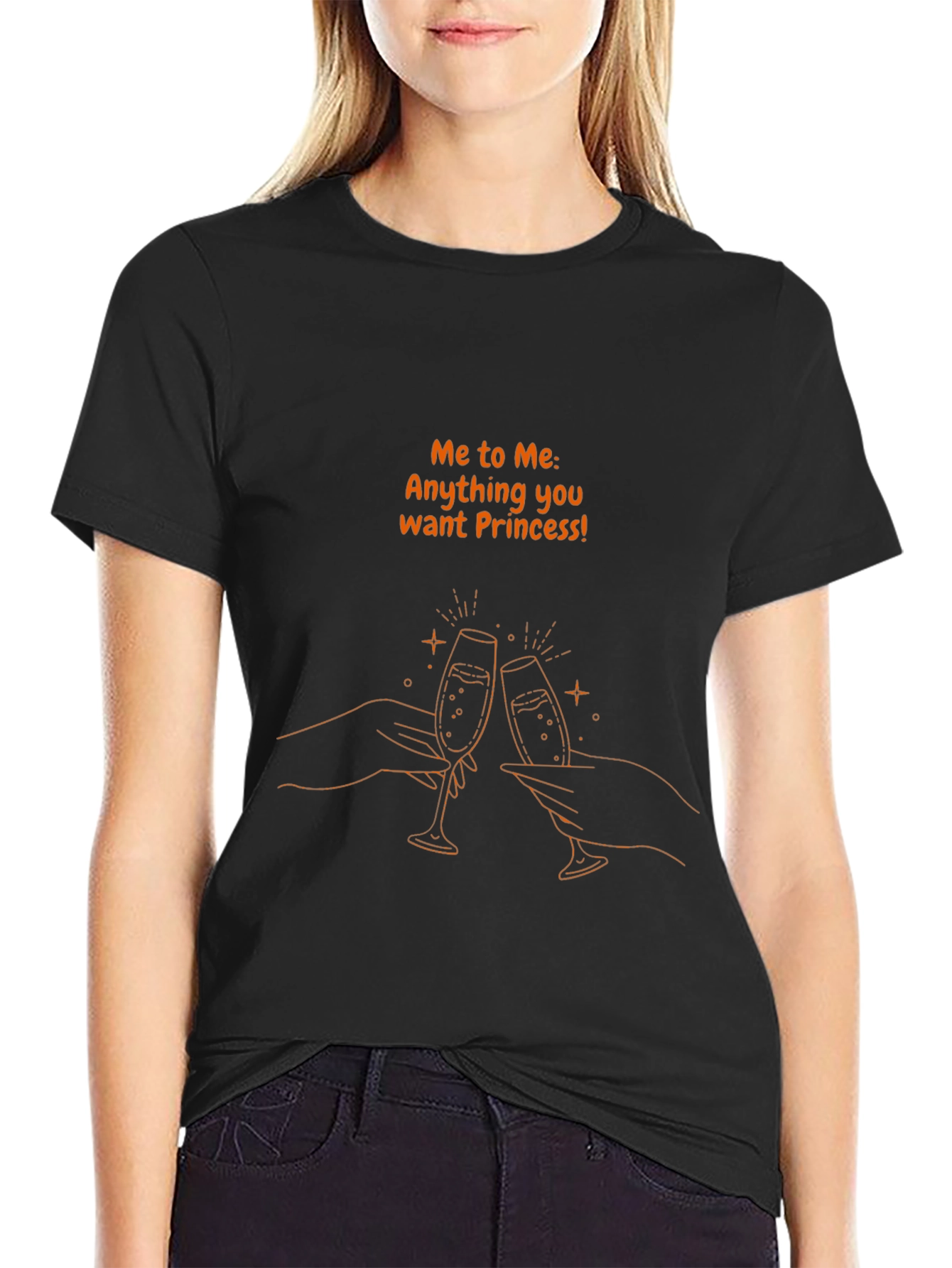 Princess Toast Black T-Shirt