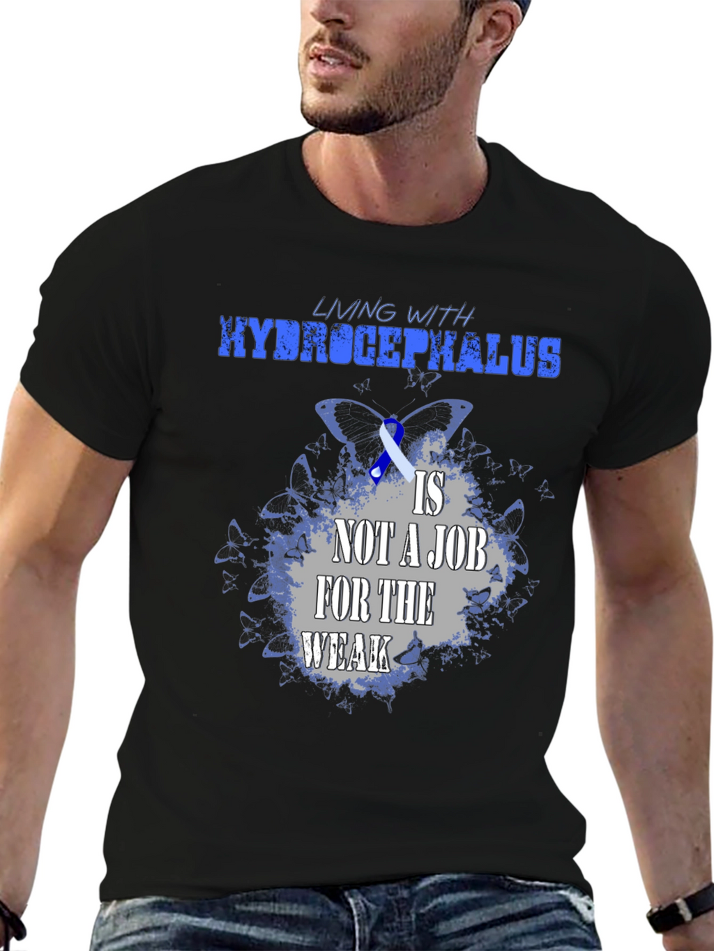 Hydrocephalus Awareness T-Shirt: Living with Strength