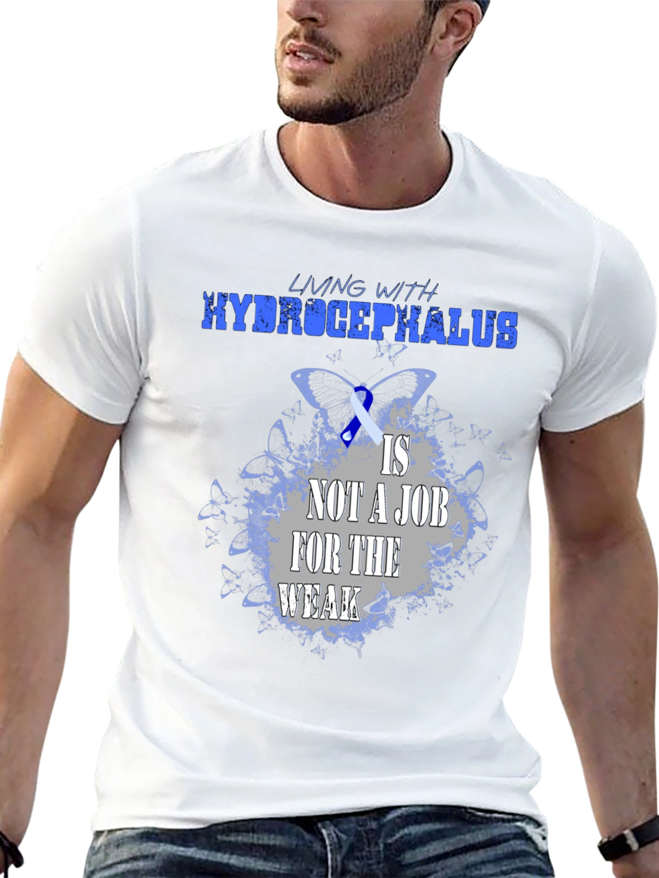Hydrocephalus Awareness T-Shirt: Living with Strength