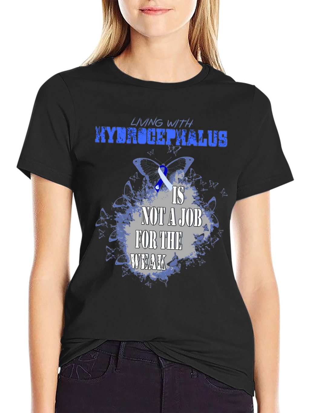 Hydrocephalus Awareness T-Shirt: Living with Strength