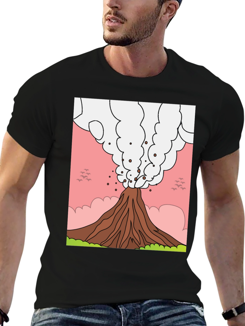 Volcano Graphic T-Shirt - Erupting Style
