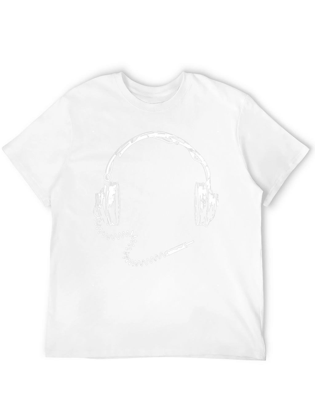 Headphones Graphic Tee - Music Lovers Shirt