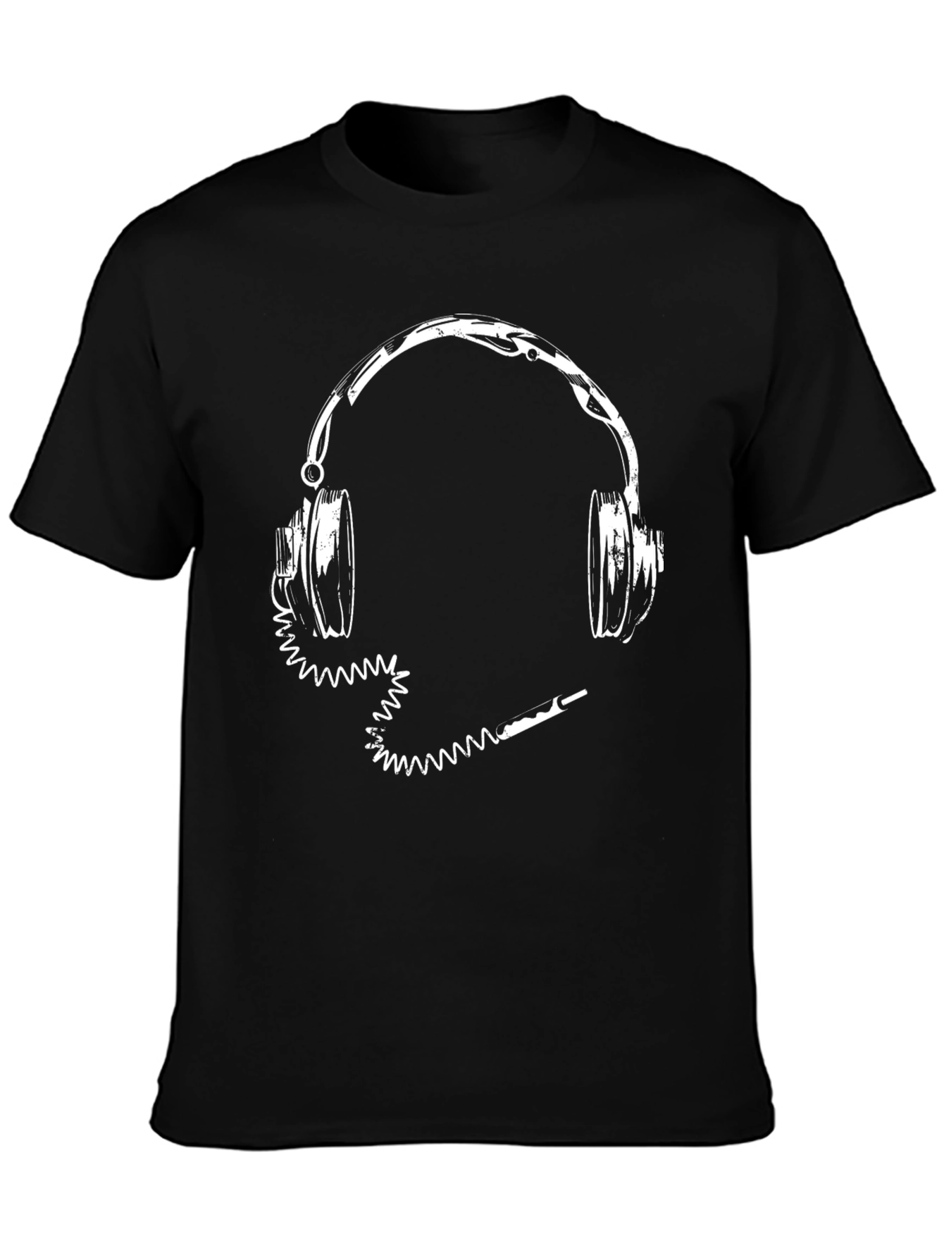 Headphones Graphic Tee - Music Lovers Shirt