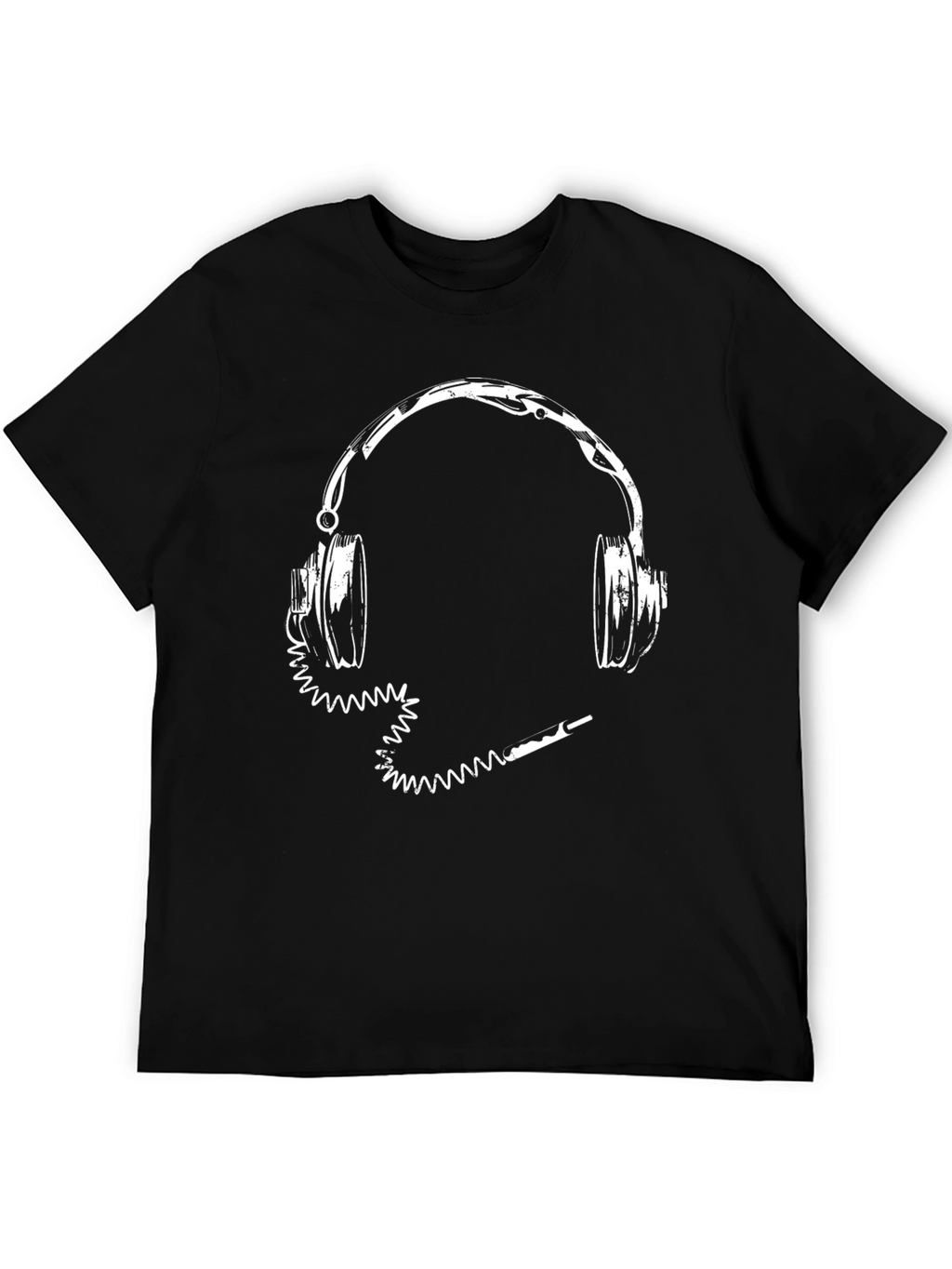 Headphones Graphic Tee - Music Lovers Shirt