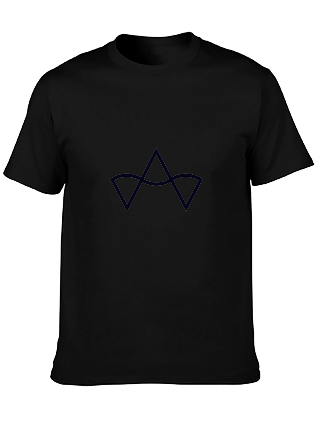 Crown Graphic Tee - Black Crew Neck